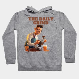 Coffee based design with a grinding reference to hard work Hoodie